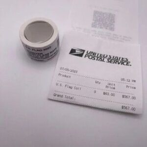 100 USPS 2023 Flag Freedom Stamps Roll Brand New Sealed 100% Authentic